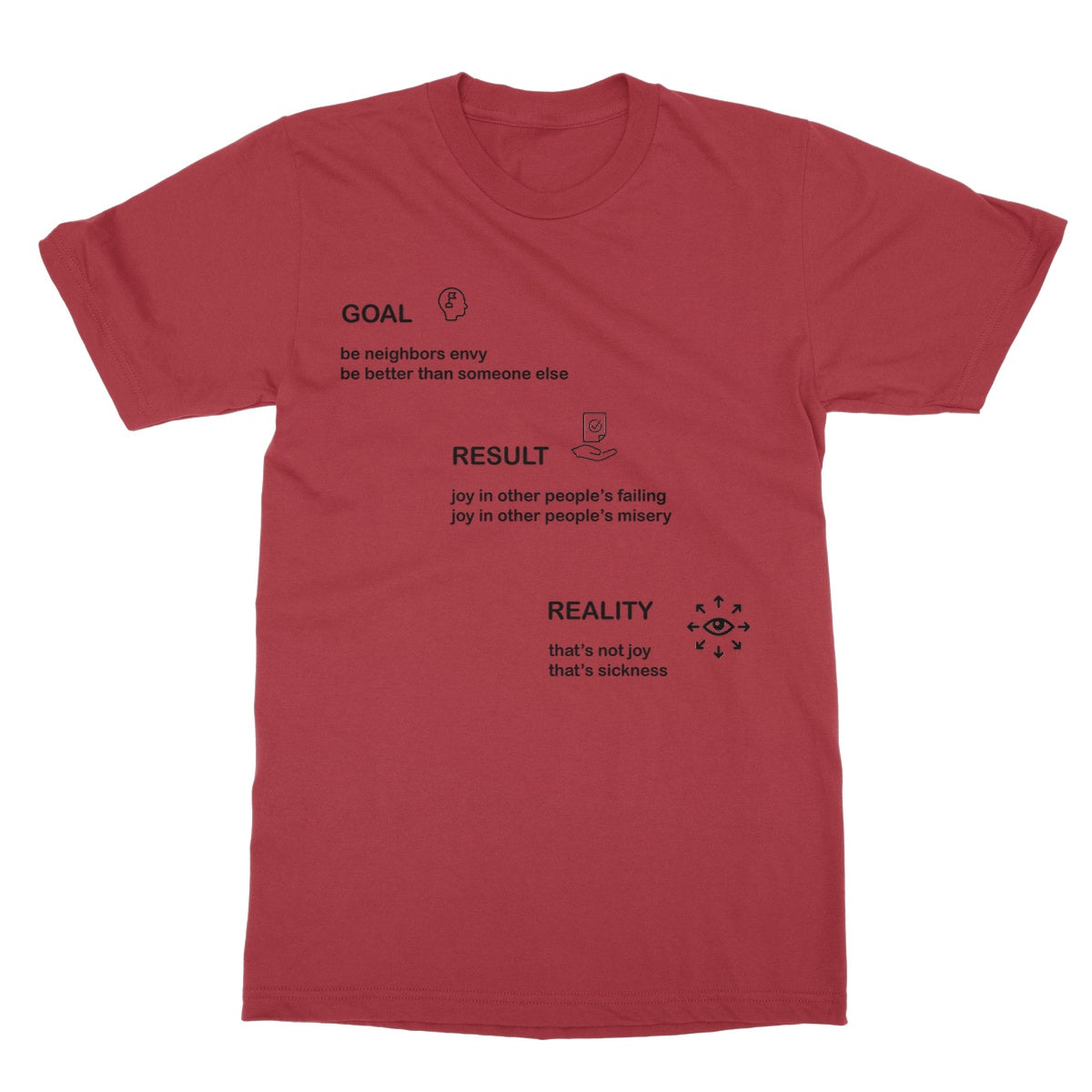 Neighbors Envy Softstyle T-Shirt (The pursuit of success is often fueled by the desire to be better than others)
