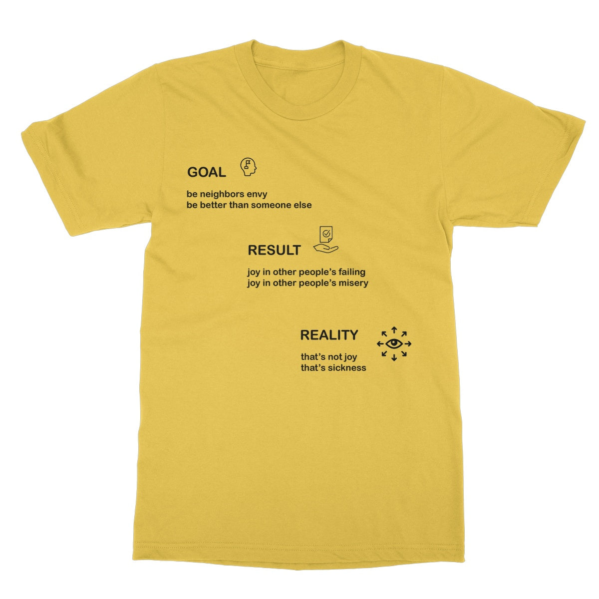 Neighbors Envy Softstyle T-Shirt (The pursuit of success is often fueled by the desire to be better than others)