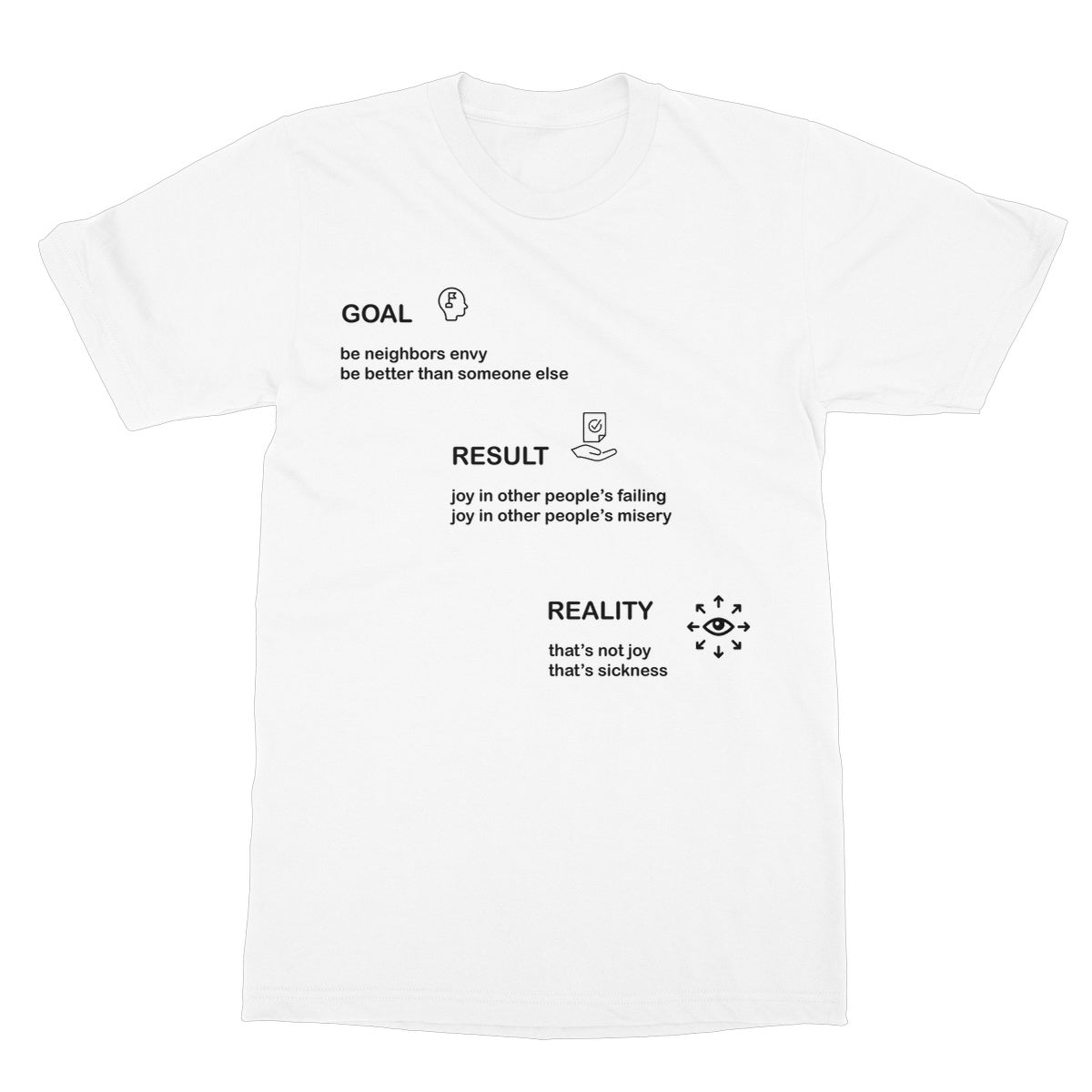 Neighbors Envy Softstyle T-Shirt (The pursuit of success is often fueled by the desire to be better than others)