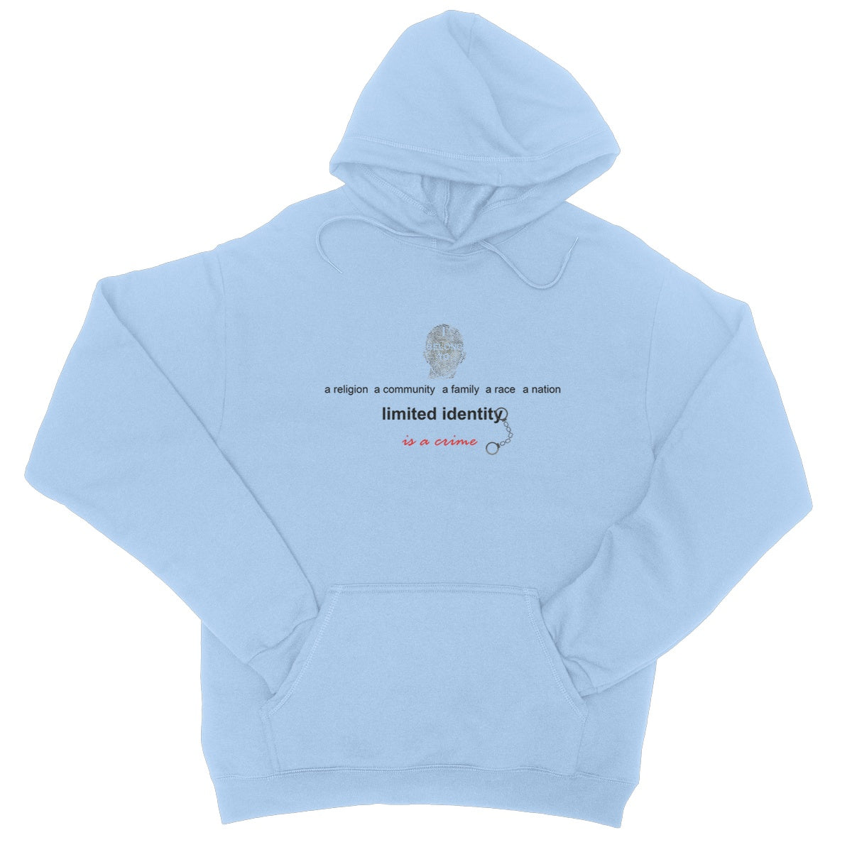 Limited Identity College Hoodie (perpetuating social divisions, discrimination, and conflicts)