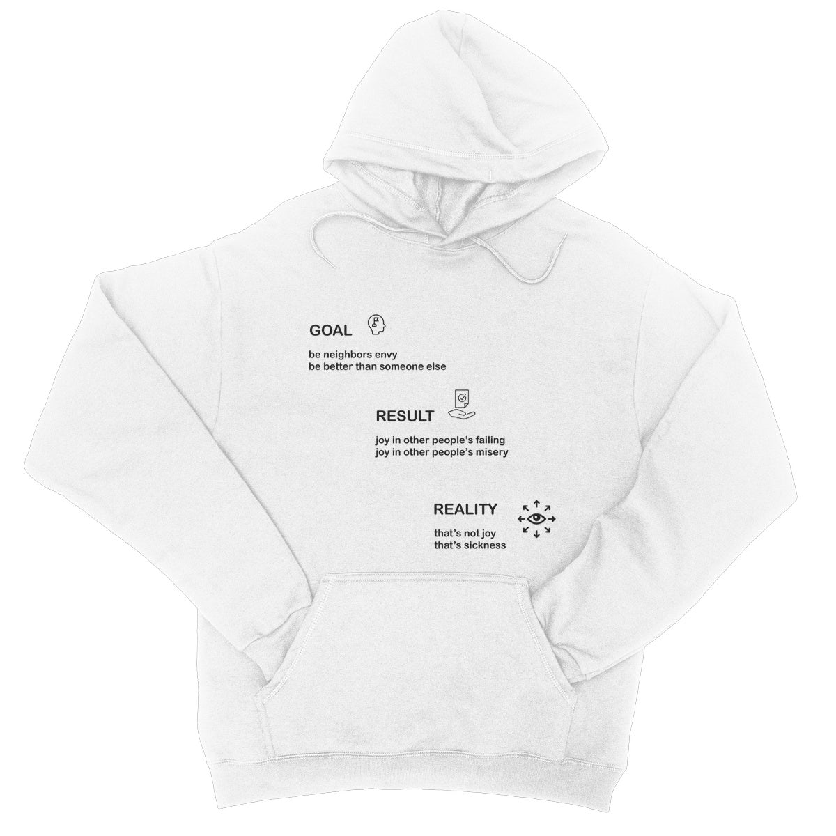 Neighbors Envy College Hoodie ( The pursuit of success is often fueled by the desire to be better than others)