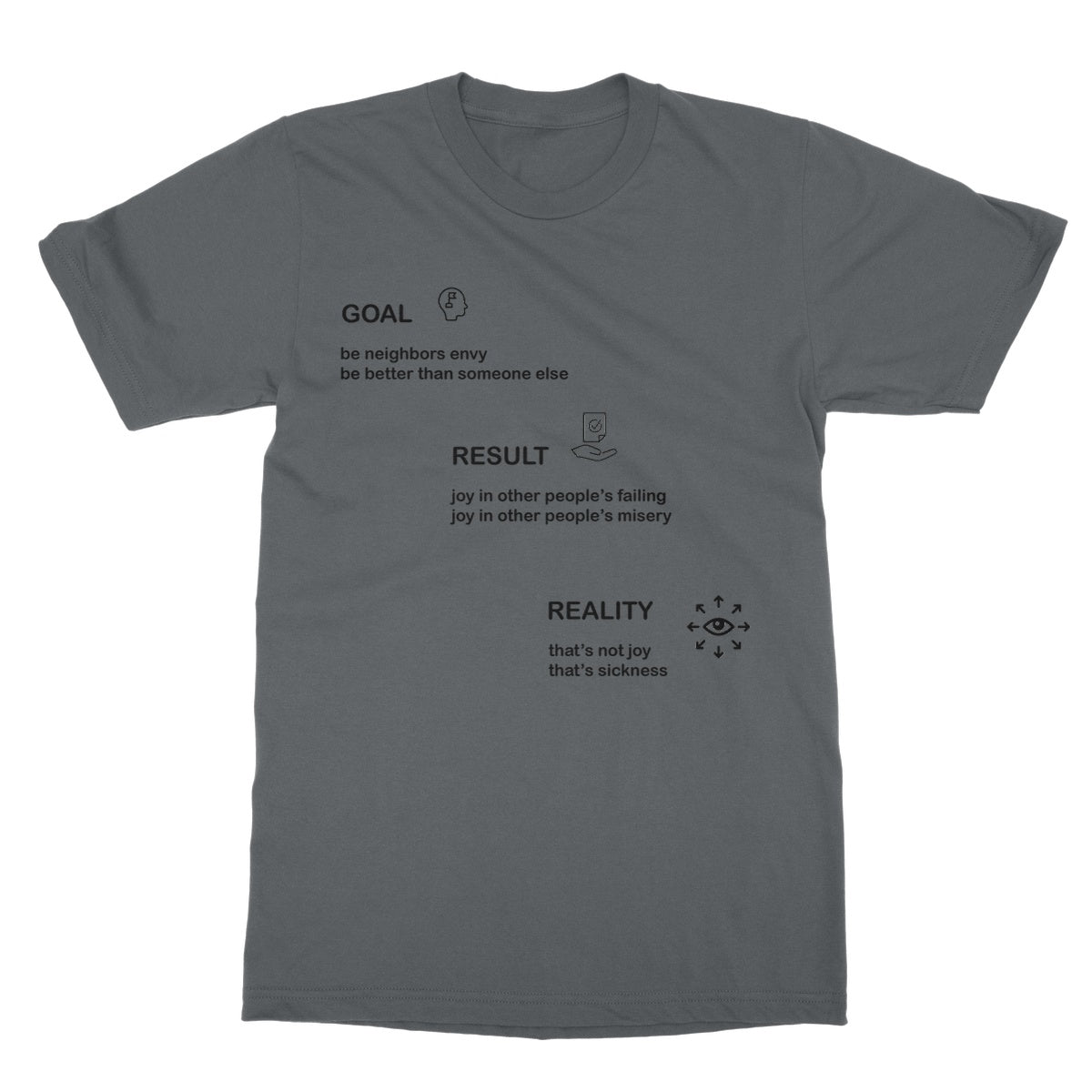 Neighbors Envy Softstyle T-Shirt (The pursuit of success is often fueled by the desire to be better than others)
