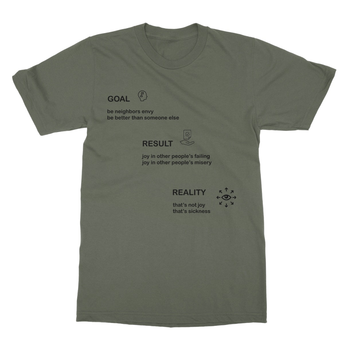 Neighbors Envy Softstyle T-Shirt (The pursuit of success is often fueled by the desire to be better than others)
