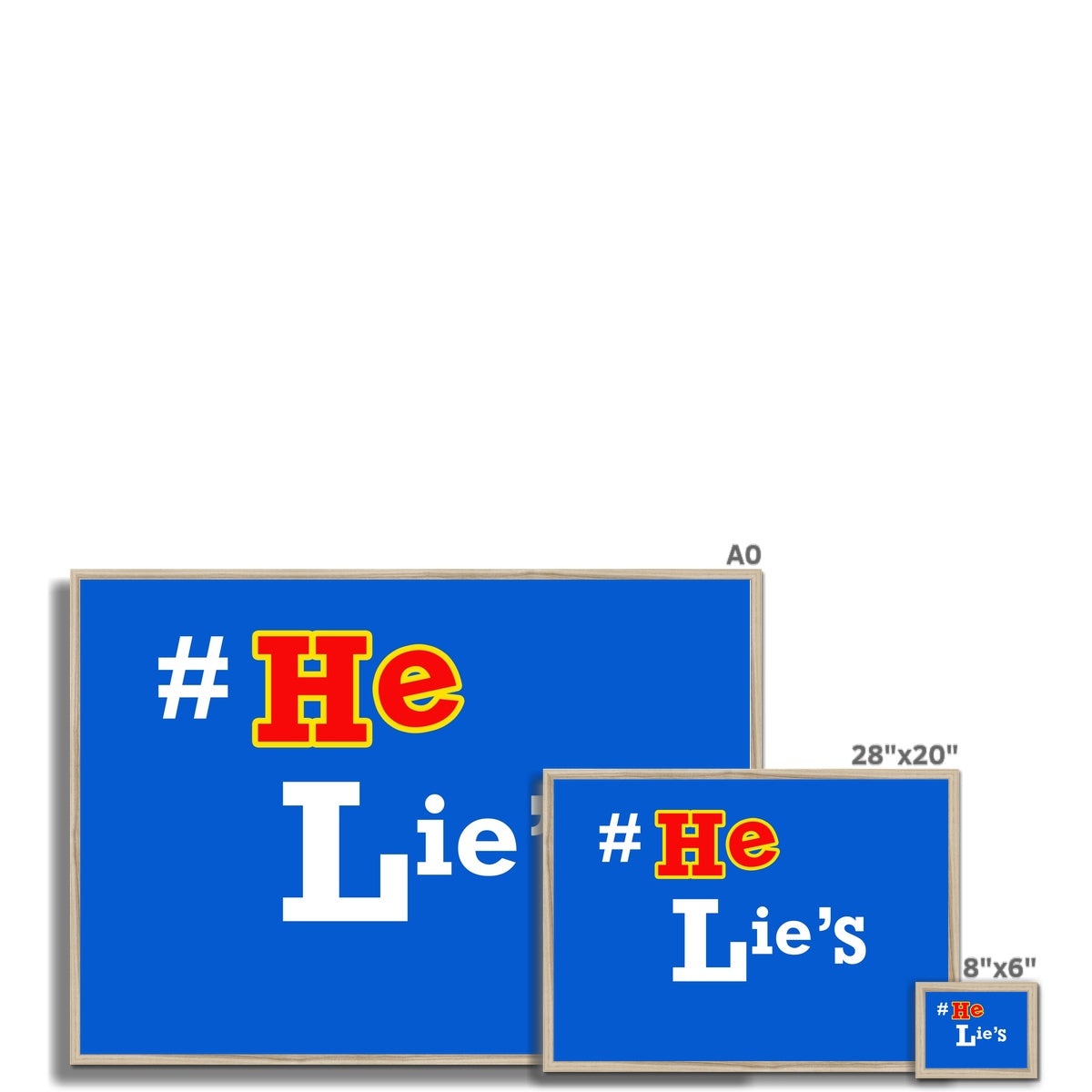 He Lies Again! Framed Print