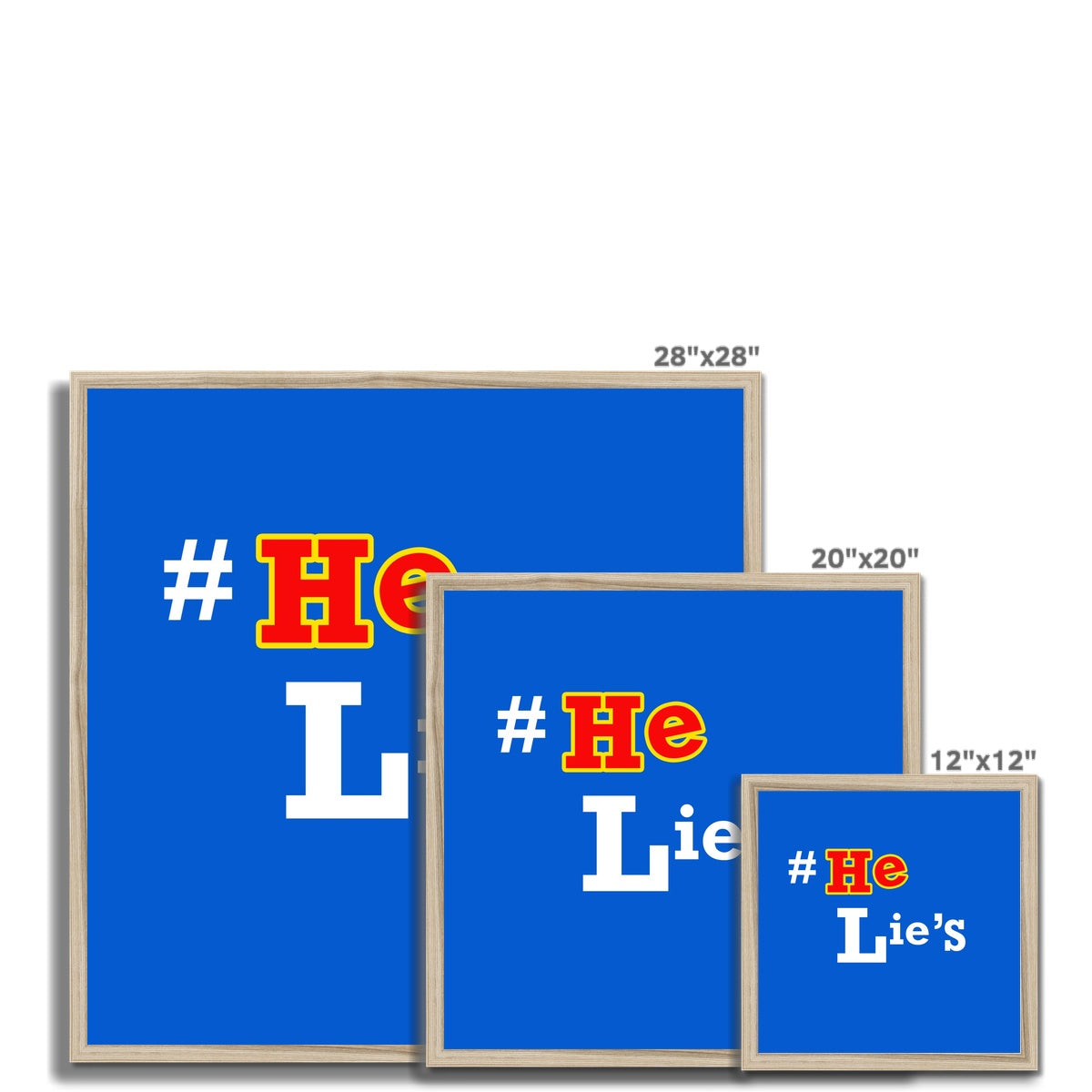 He Lies Again! Framed Print