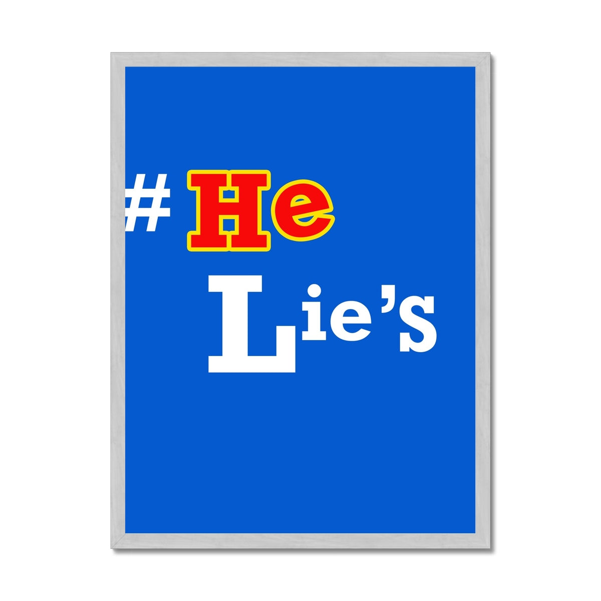 He Lies Again! Antique Framed Print