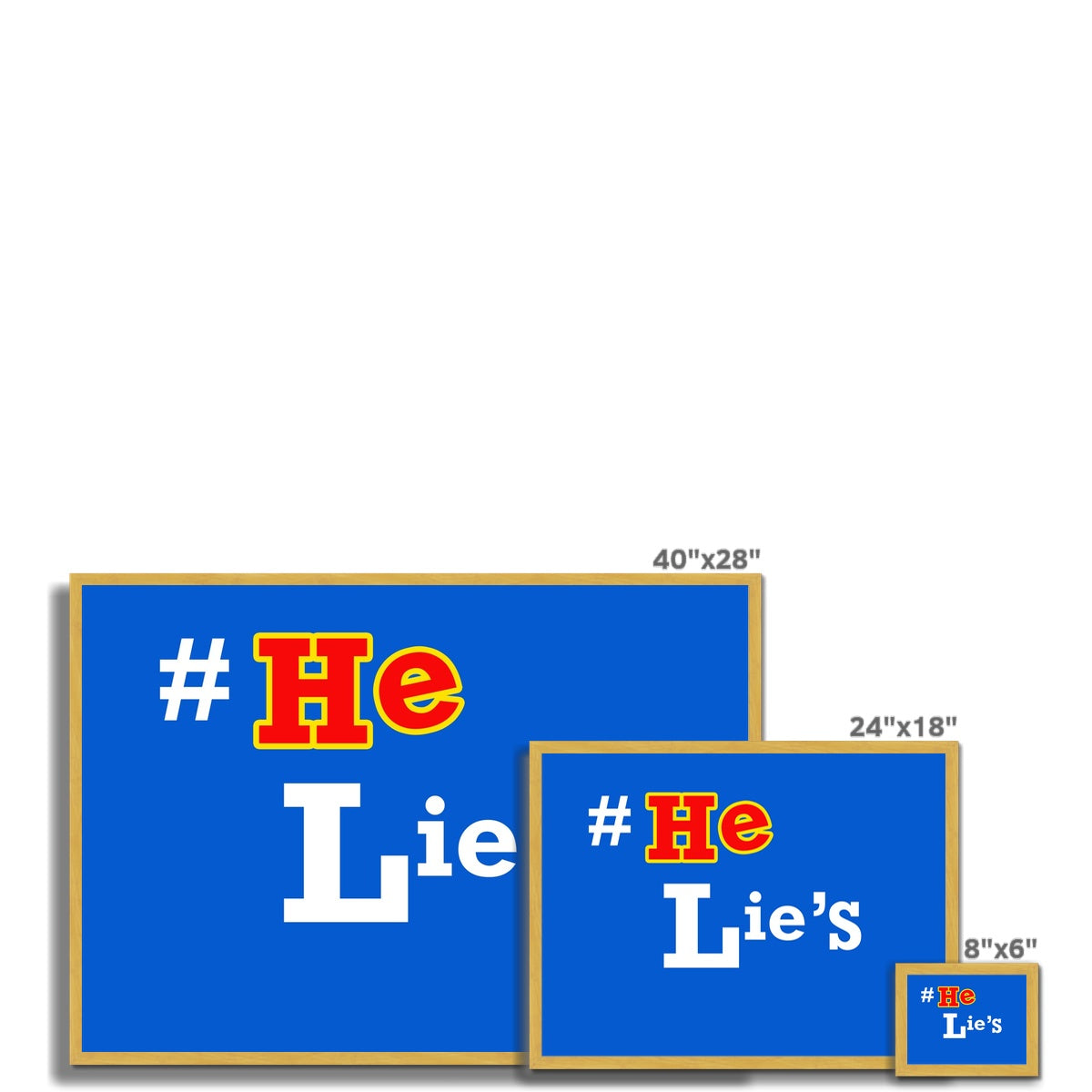 He Lies Again! Antique Framed Print