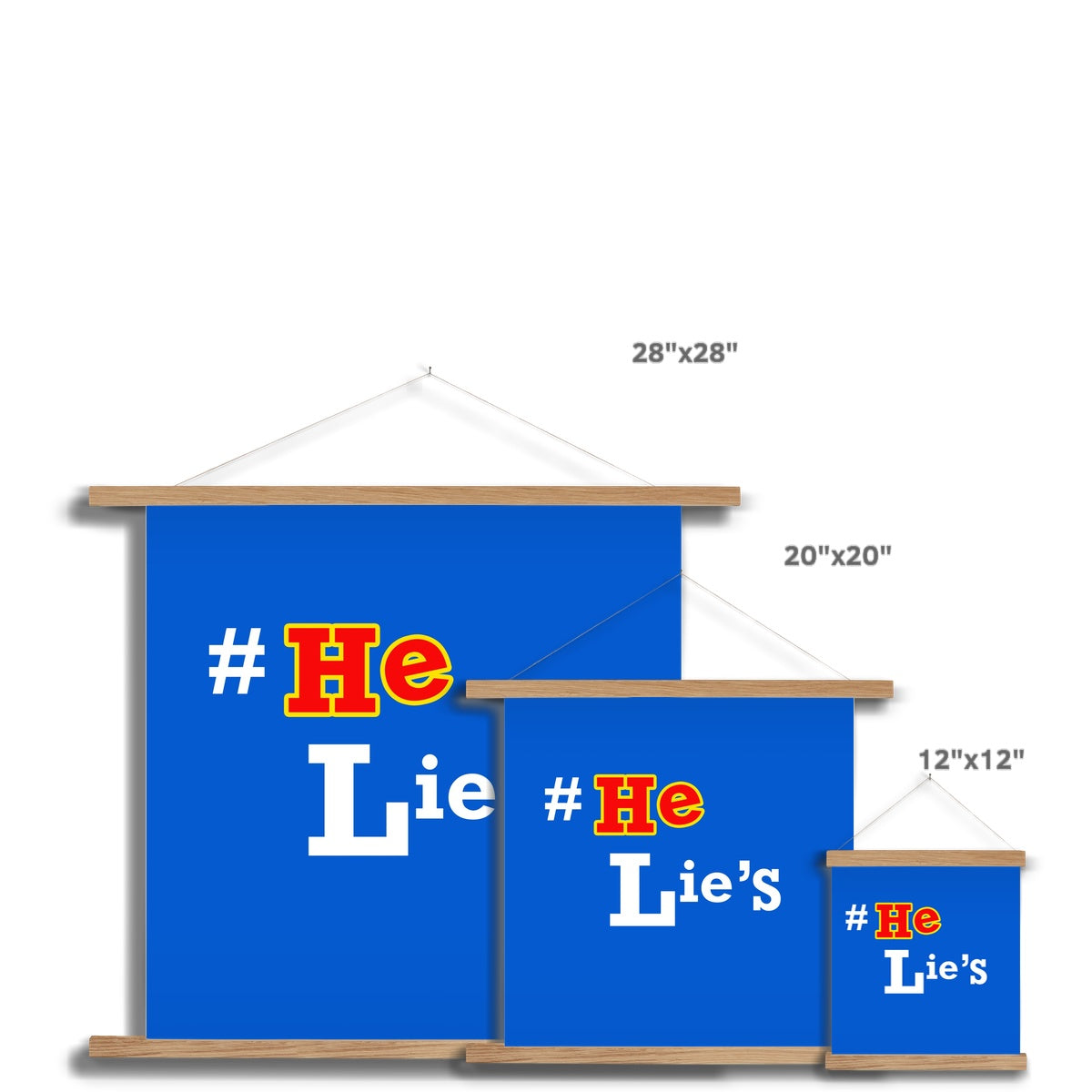 He Lies Again! Fine Art Print with Hanger
