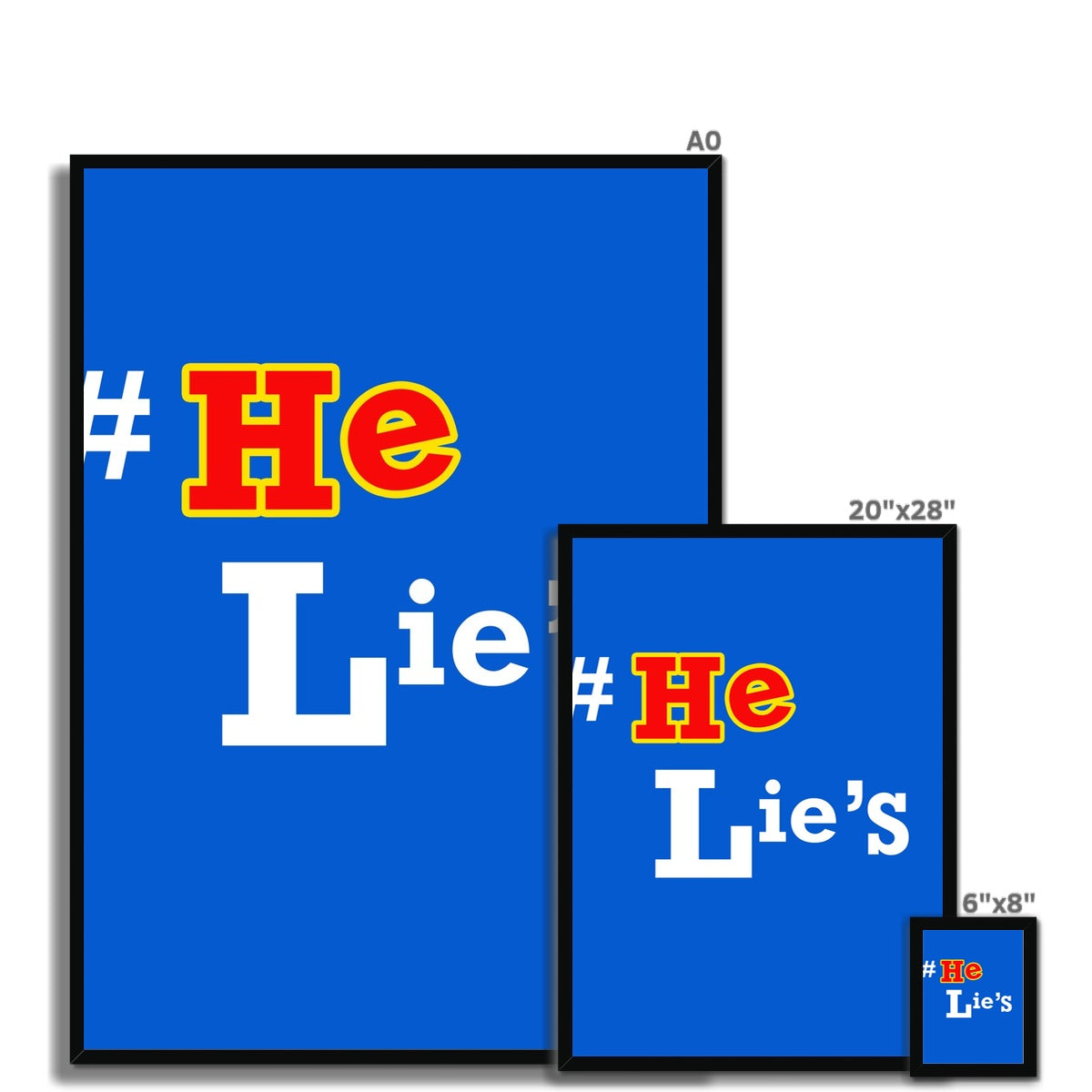 He Lies Again! Framed Print