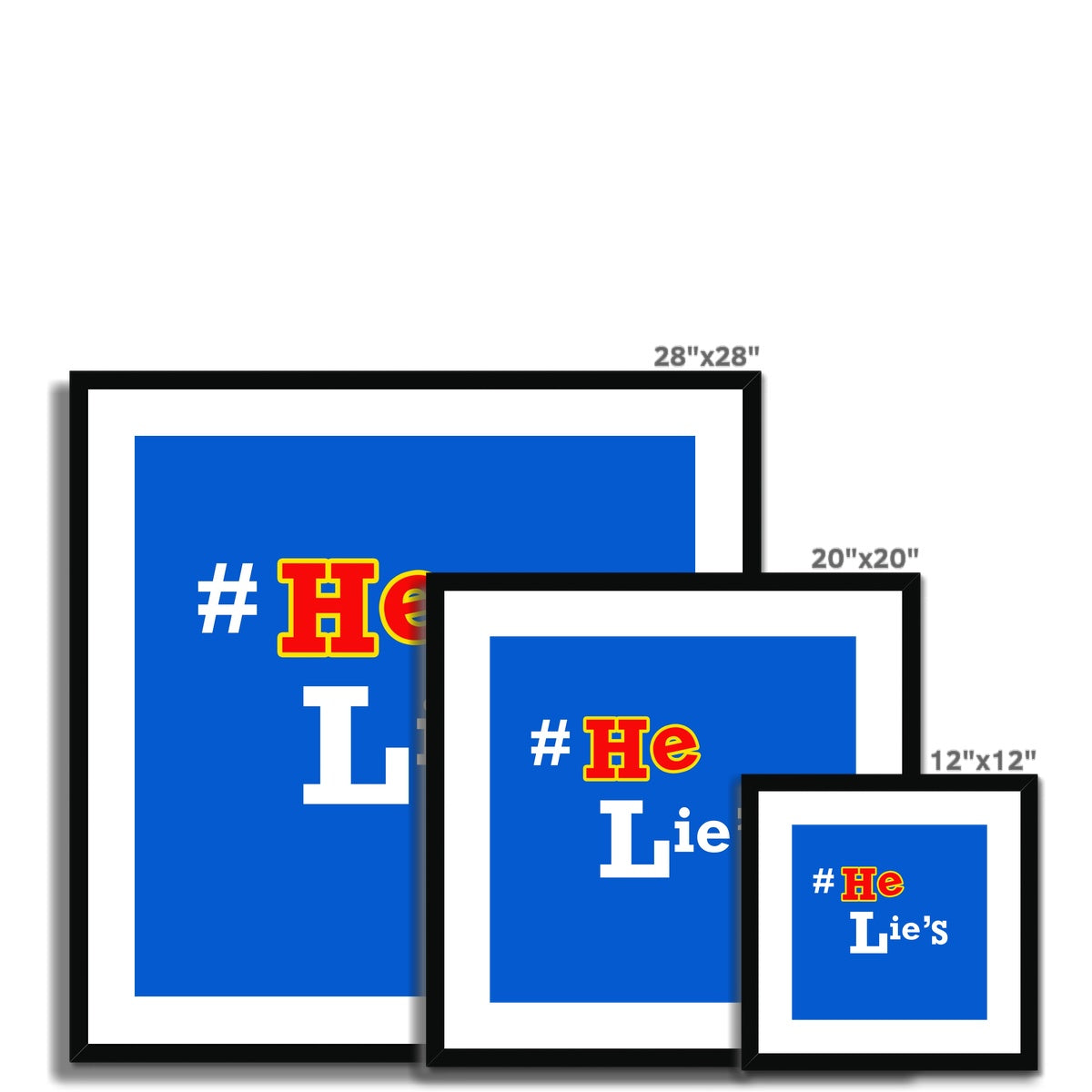 He Lies Again! Framed & Mounted Print