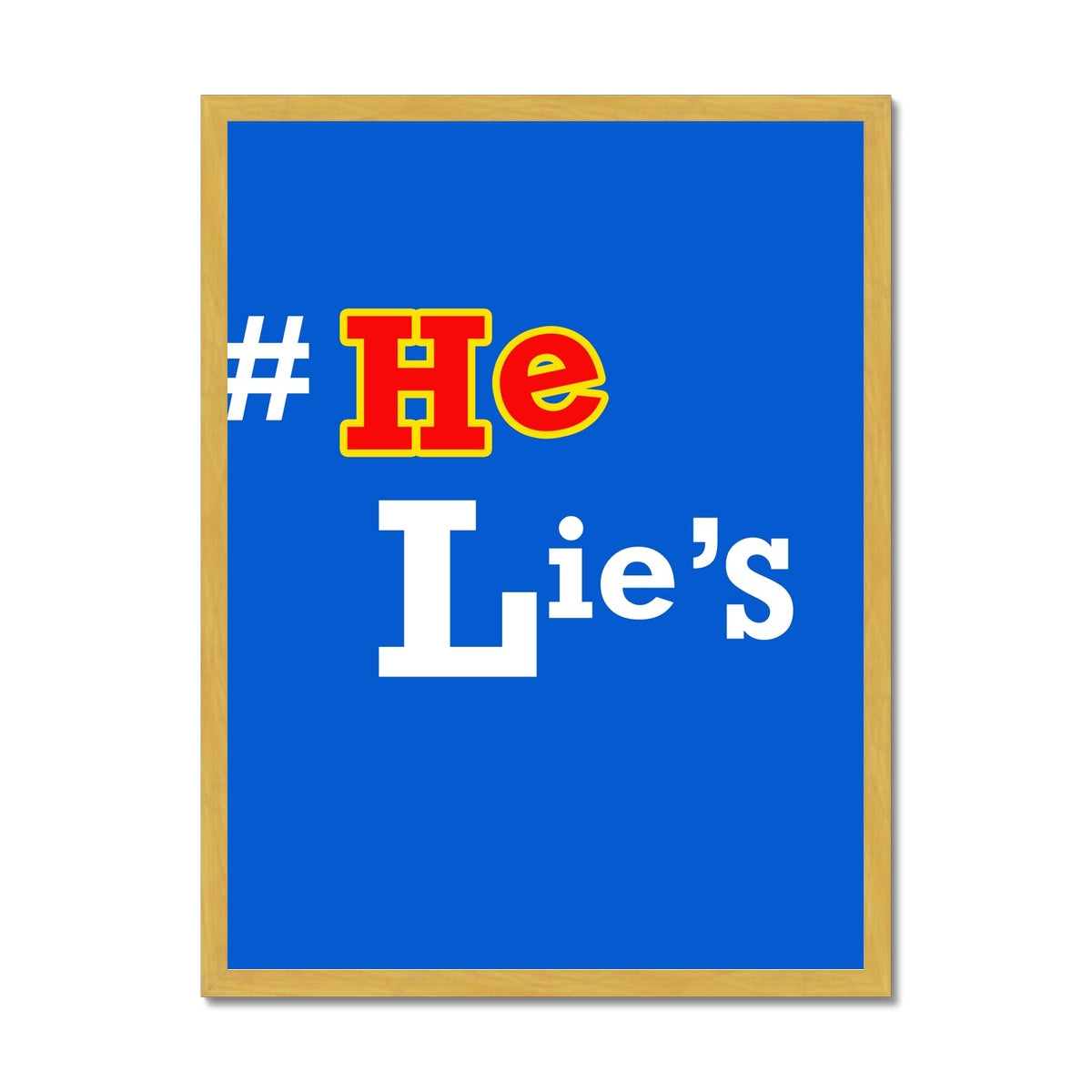 He Lies Again! Antique Framed Print
