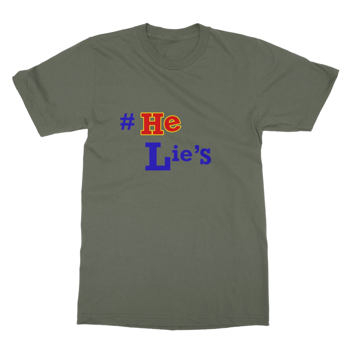 #He Lies, Lies, Lies Softstyle T-Shirt