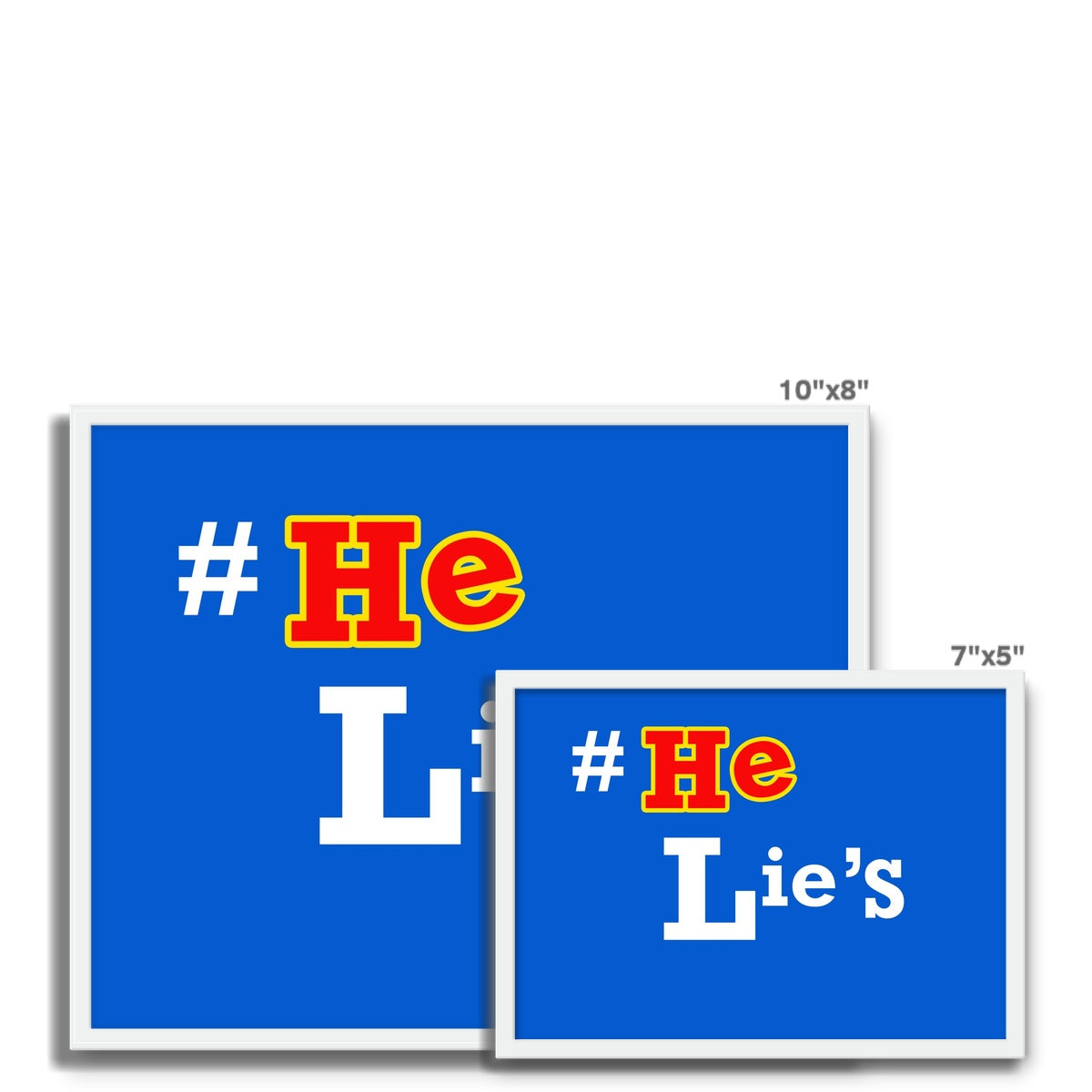 He Lies Again! Framed Photo Tile
