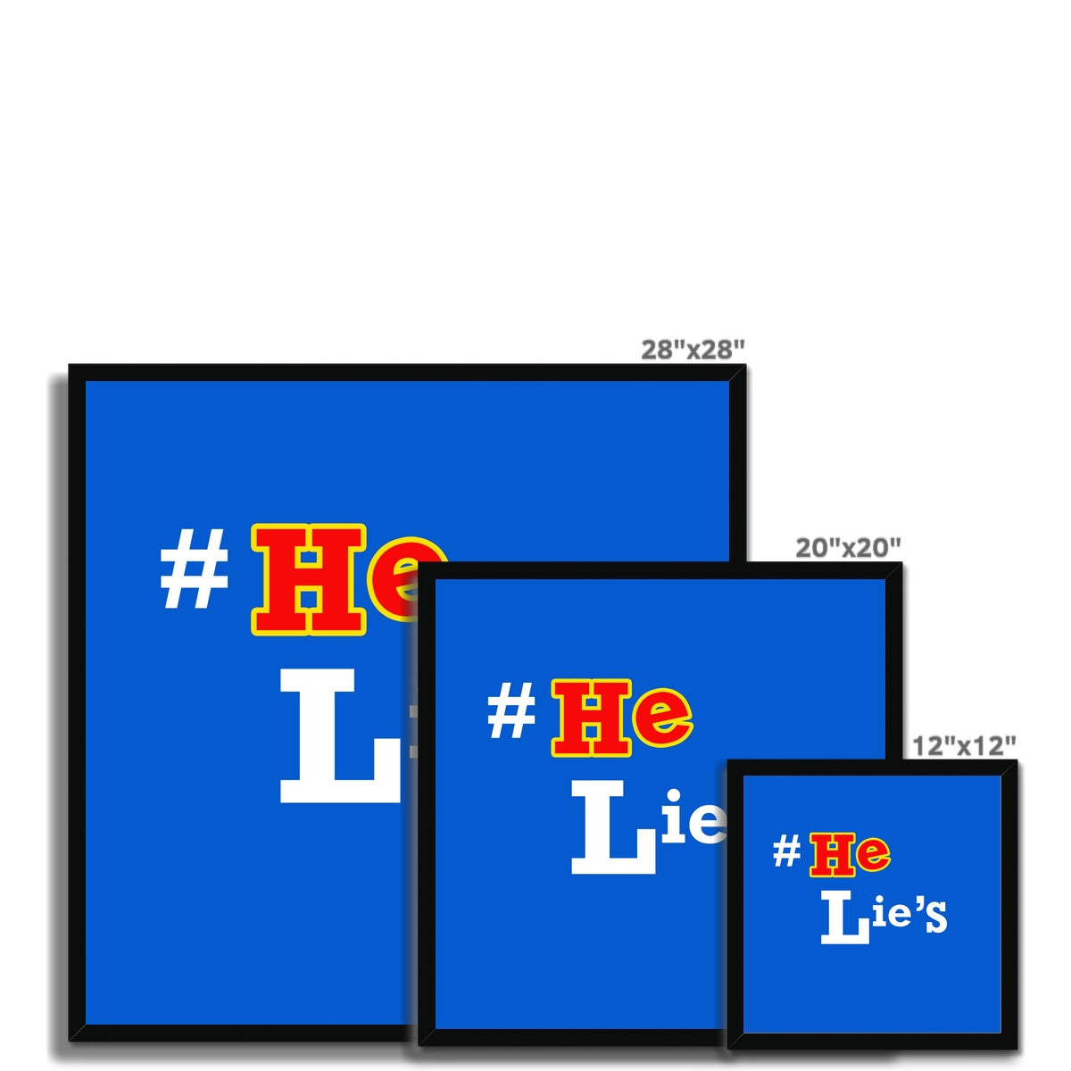 He Lies Again! Framed Print