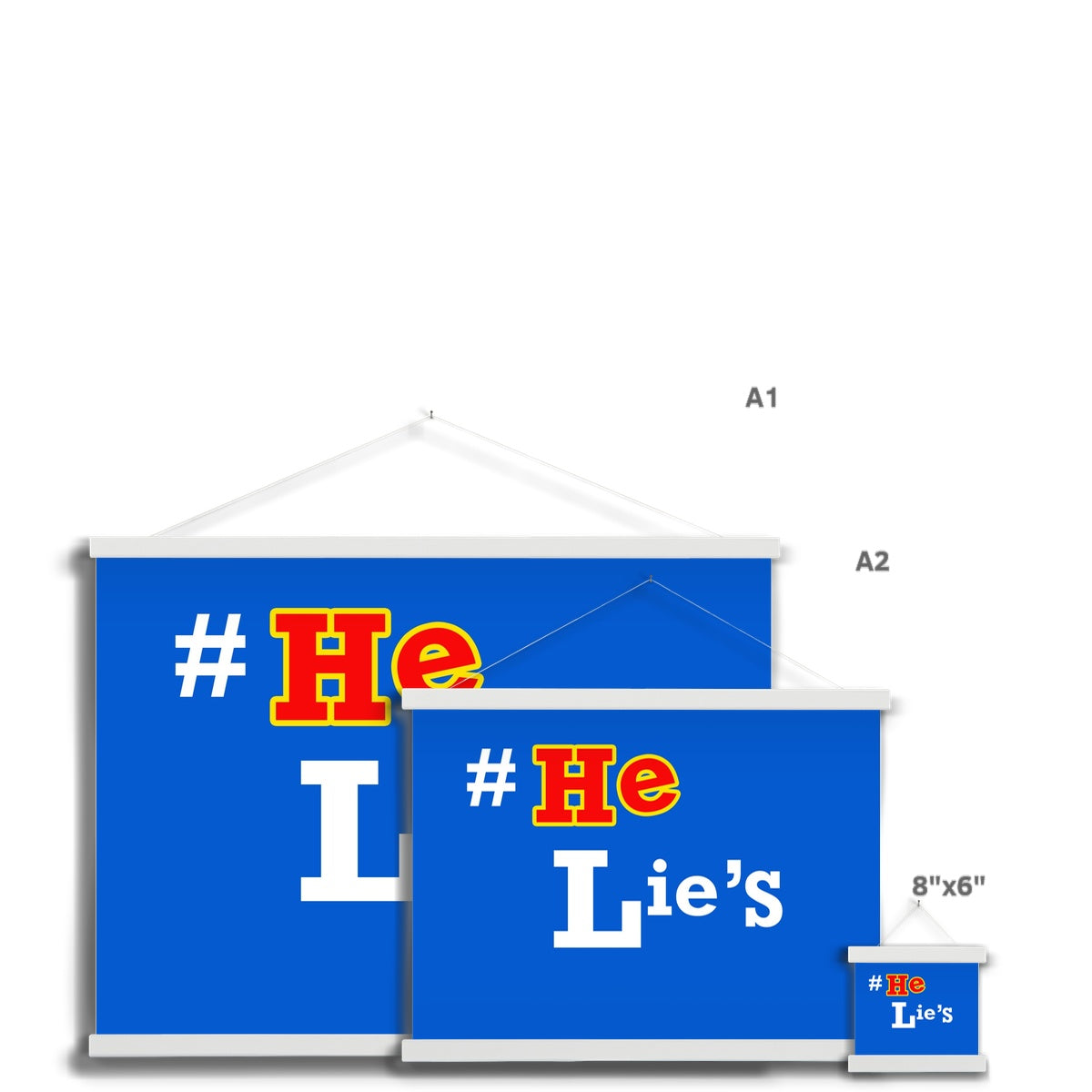 He Lies Again! Fine Art Print with Hanger