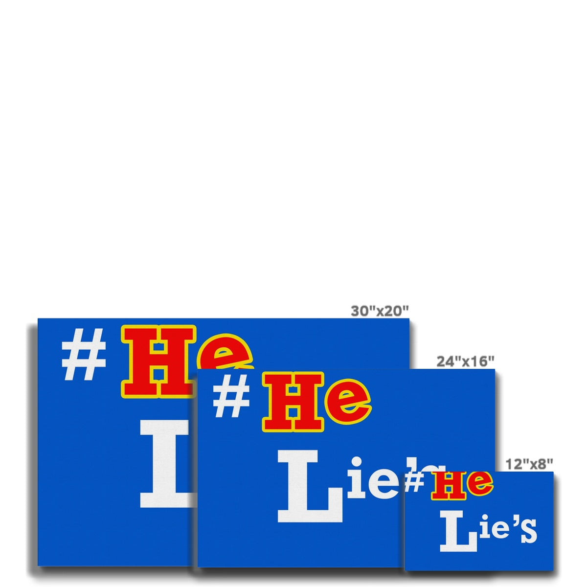 He Lies Again! Eco Canvas