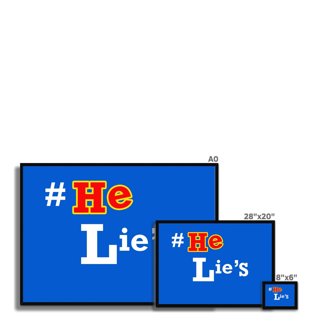 He Lies Again! Framed Print