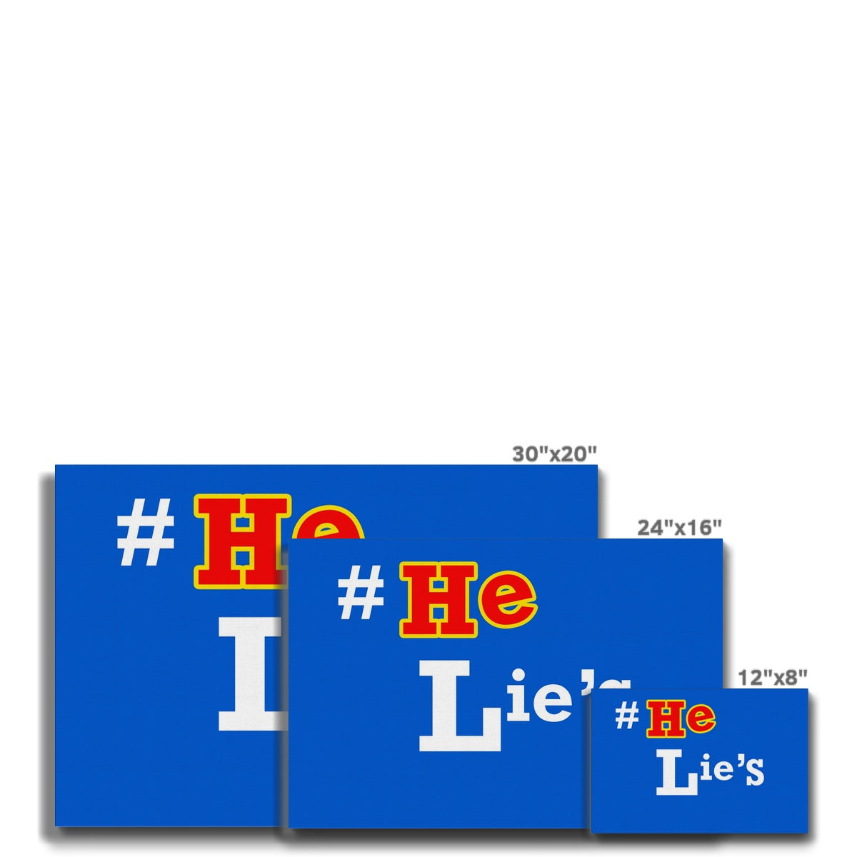 He Lies Again! Eco Canvas