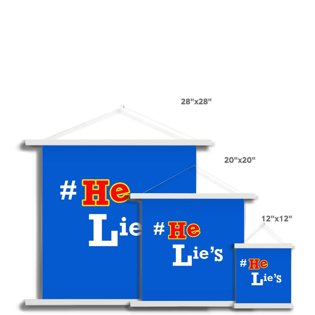 He Lies Again! Fine Art Print with Hanger