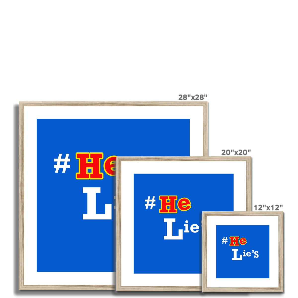 He Lies Again! Framed & Mounted Print