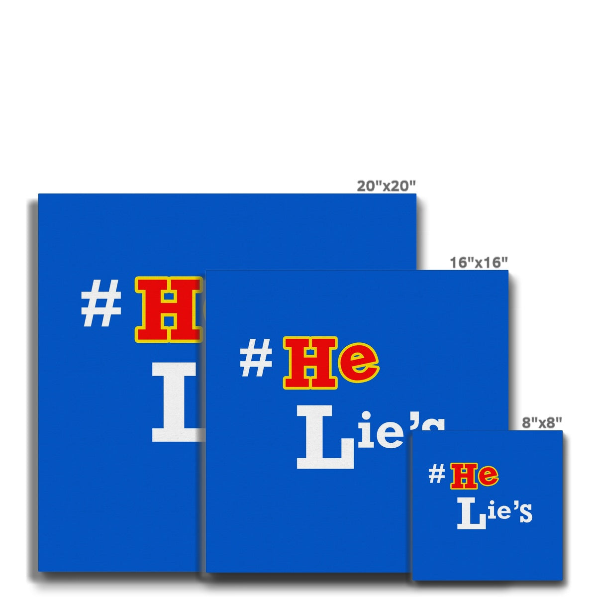 He Lies Again! Eco Canvas