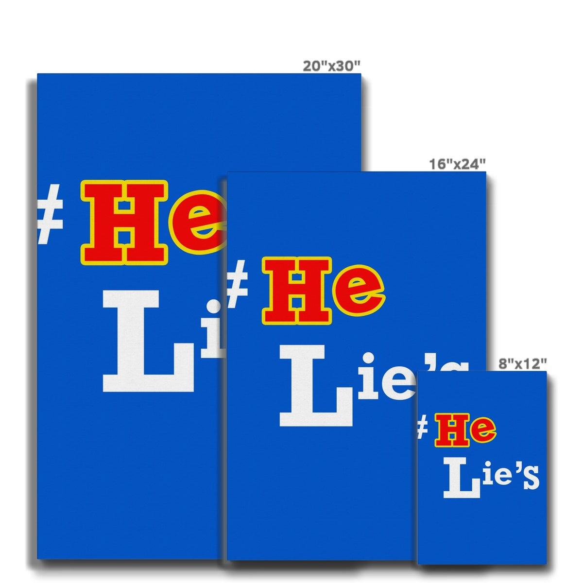 He Lies Again! Eco Canvas