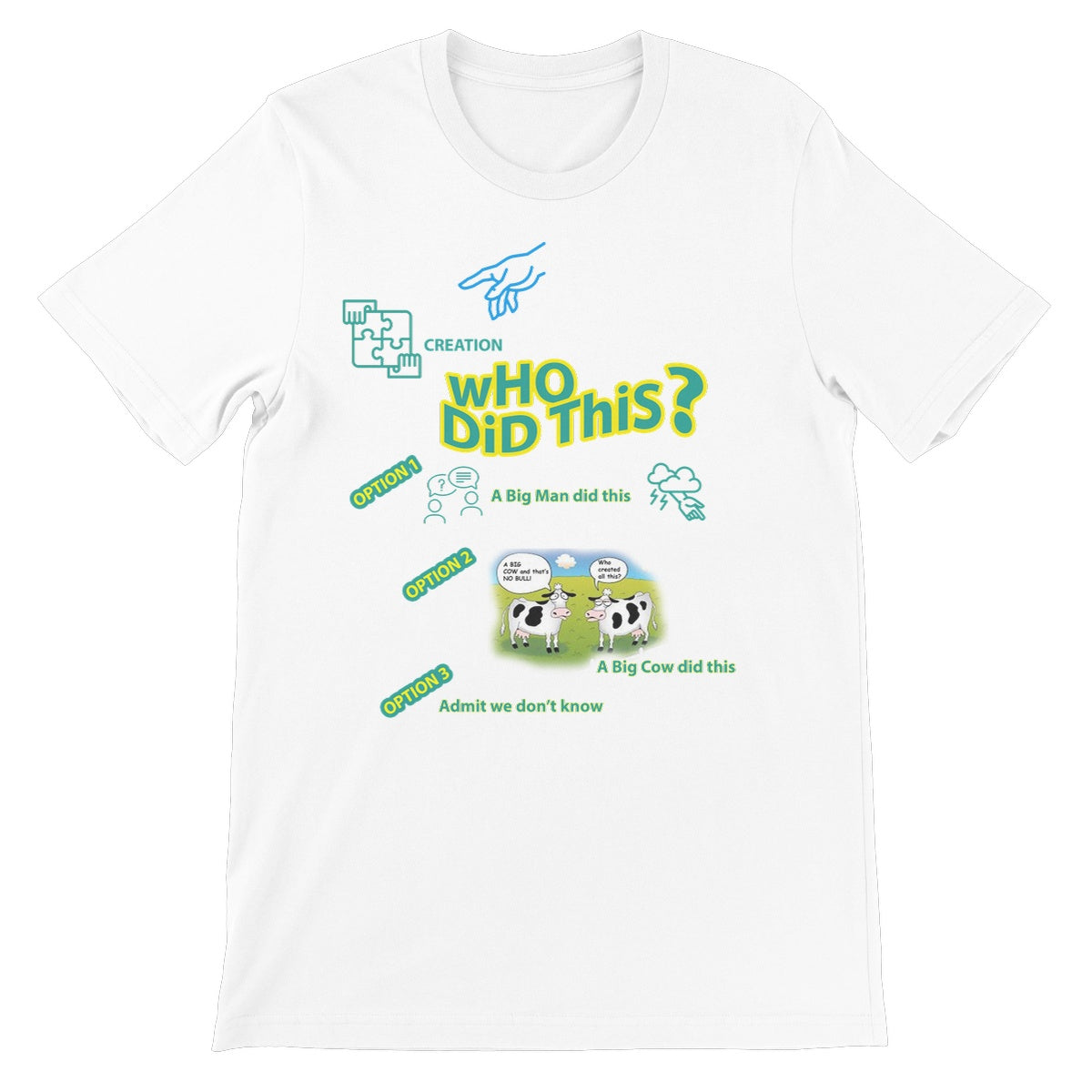 Who Did This ? Unisex Short Sleeve T-Shirt (Creation and its Ambiguous Origins)