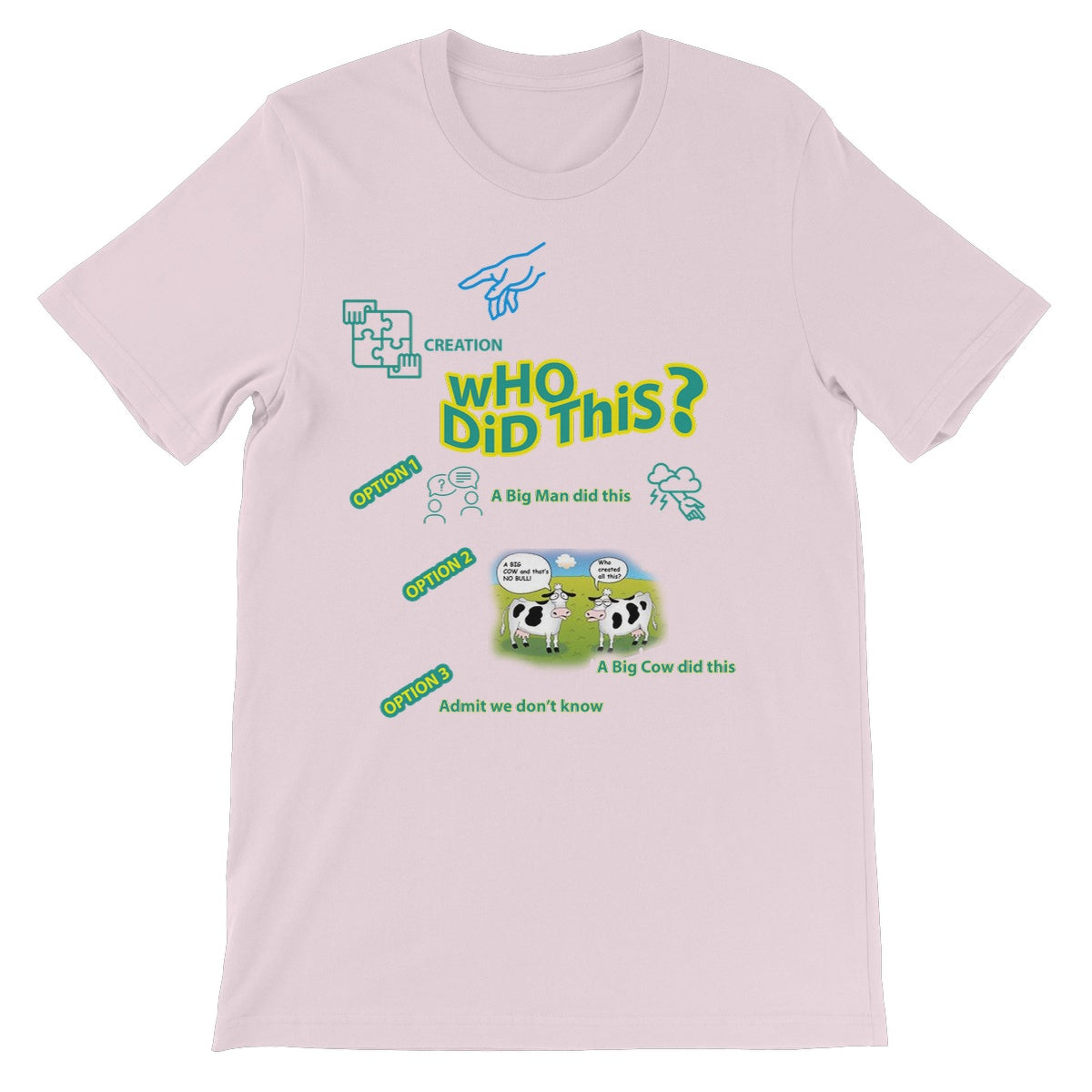 Who Did This ? Unisex Short Sleeve T-Shirt (Creation and its Ambiguous Origins)