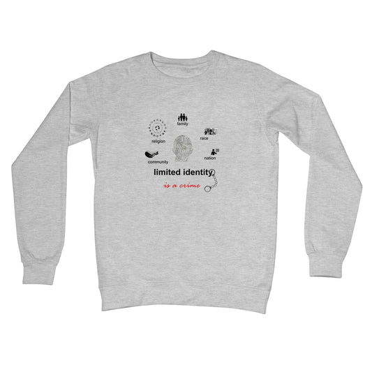 Limited Identity Circle Crew Neck Sweatshirt (perpetuating social divisions, discrimination, and conflicts)