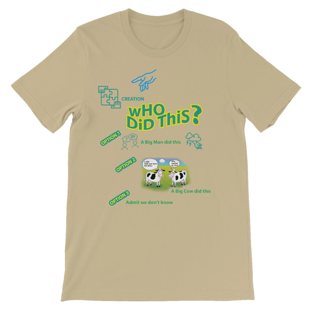Who Did This ? Unisex Short Sleeve T-Shirt (Creation and its Ambiguous Origins)