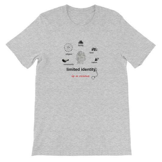 Limited Identity Circle Unisex Short Sleeve T-Shirt (perpetuating social divisions, discrimination, and conflicts)