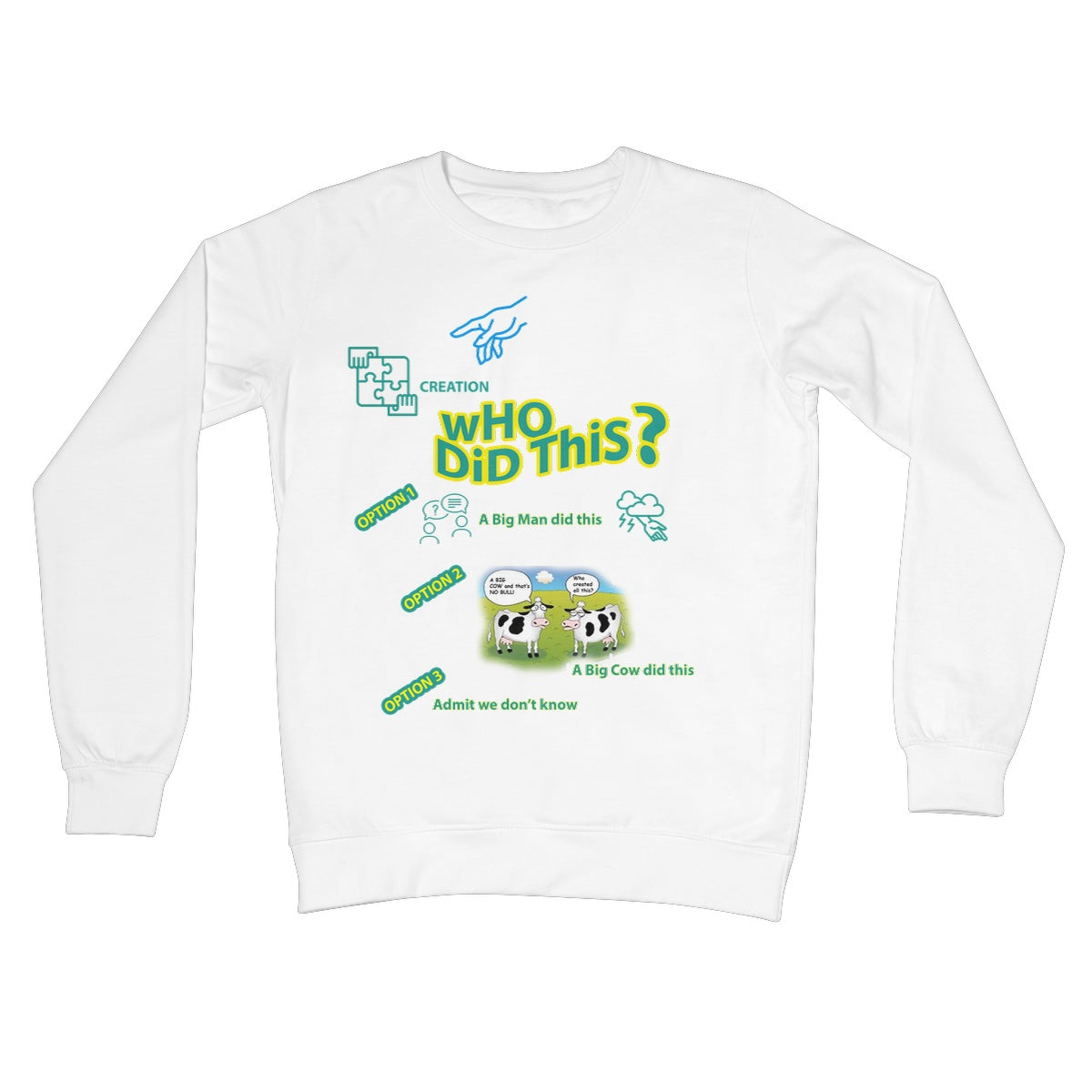 Who Did This ? Crew Neck Sweatshirt (Creation and its Ambiguous Origins)